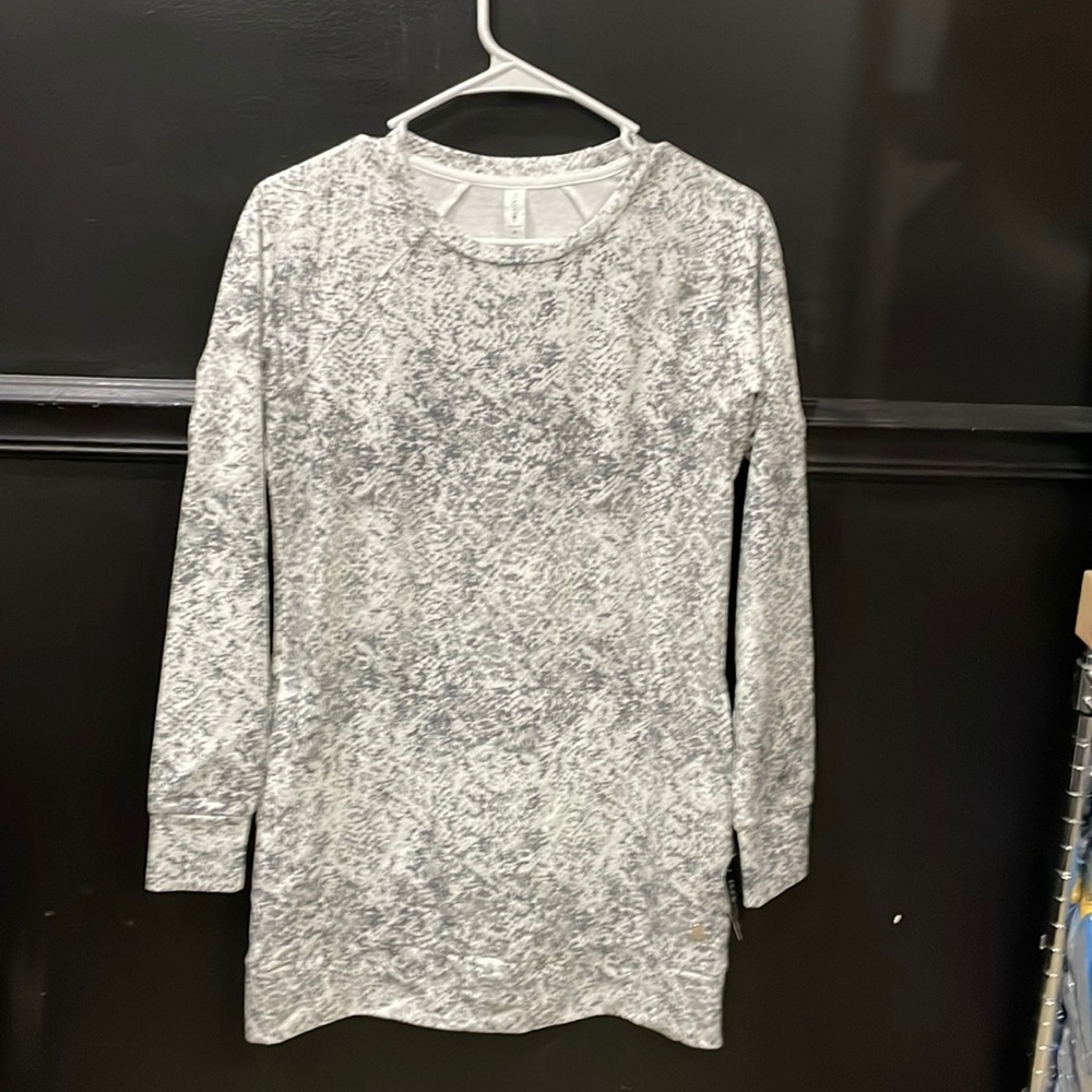 Ideology Women's Snake-Print Tunic White Size X-Small